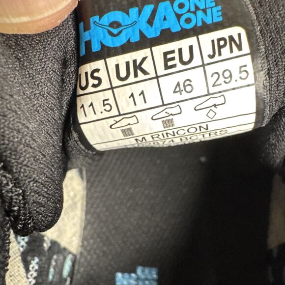 Hoka Rincon Men 11.5 UK11 EU46 Black Blue Green-light #1015 main image 5